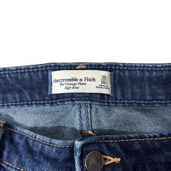 Abercrombie & Fitch The Vintage Flare High Rise Jeans Size 30/10R - Picture 8 of 10